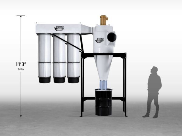 oneida 10hp direct drive cyclone dust collector