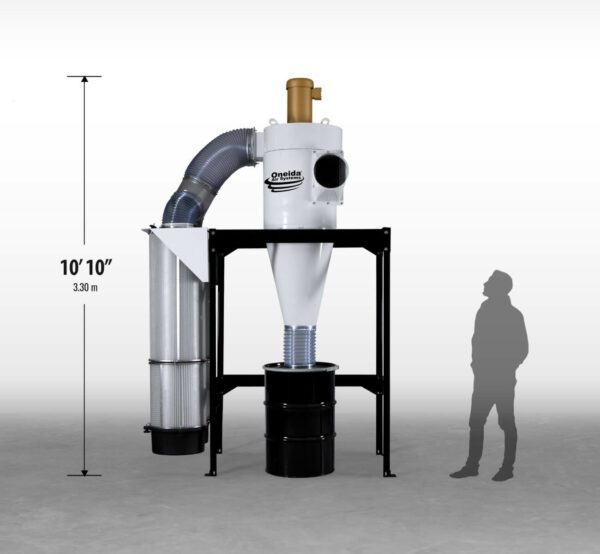 a 7.5 hp airlock with a metal drum under it