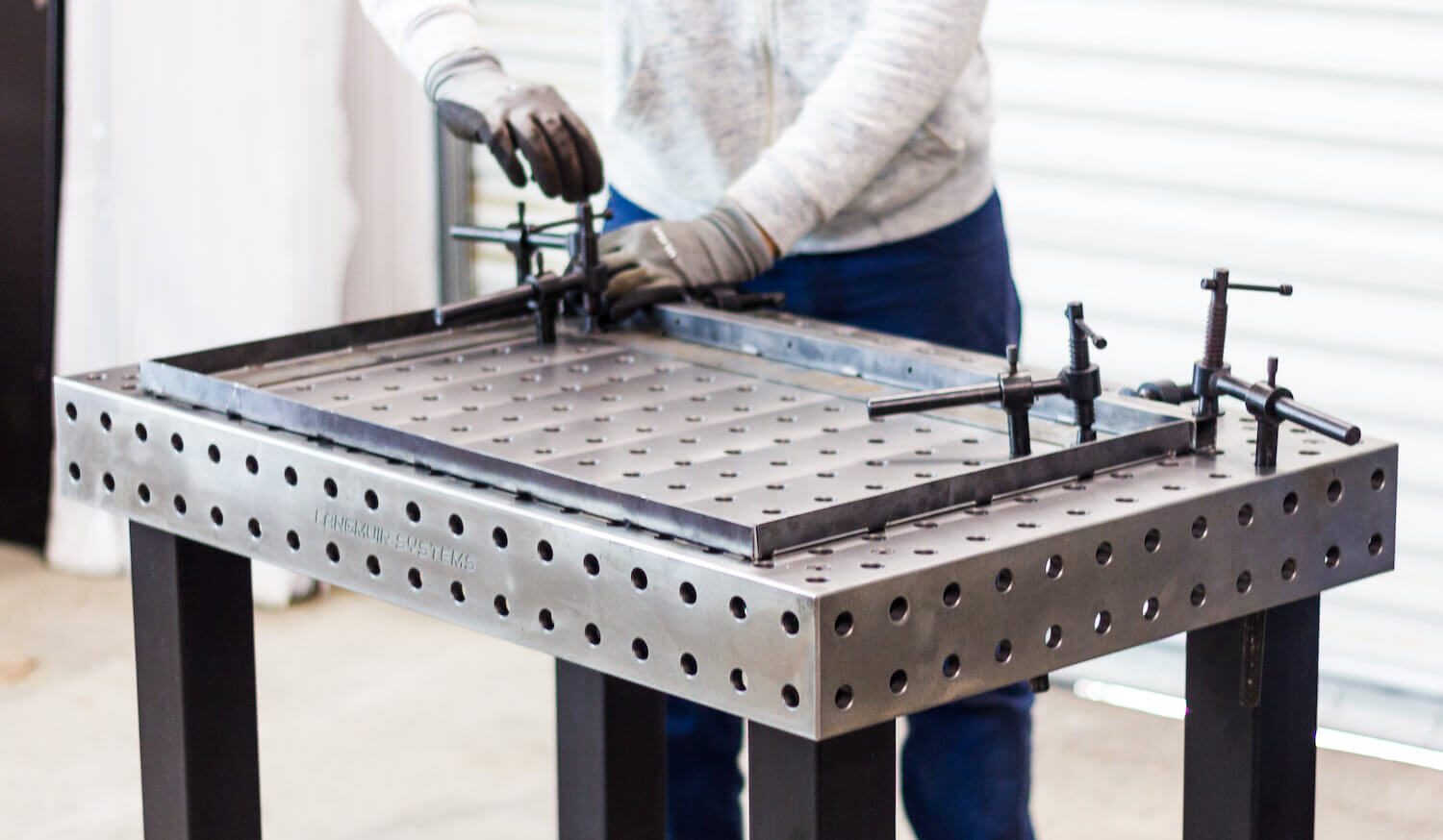 Fixturing example 2 for the Arcflat Weld Table