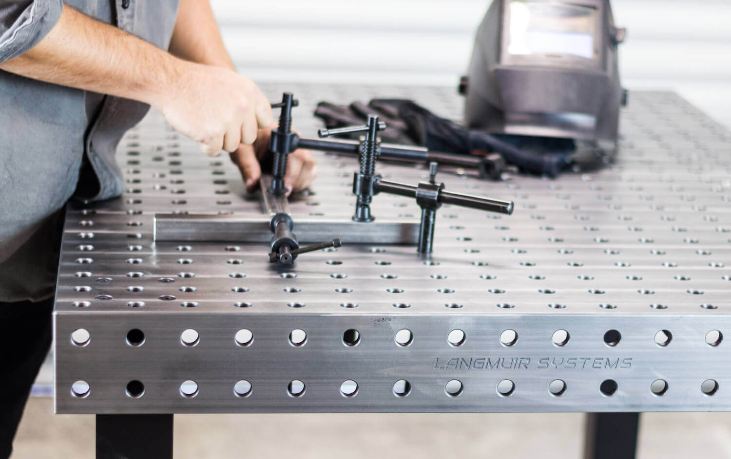Fixturing example 4 for the Arcflat Weld Table