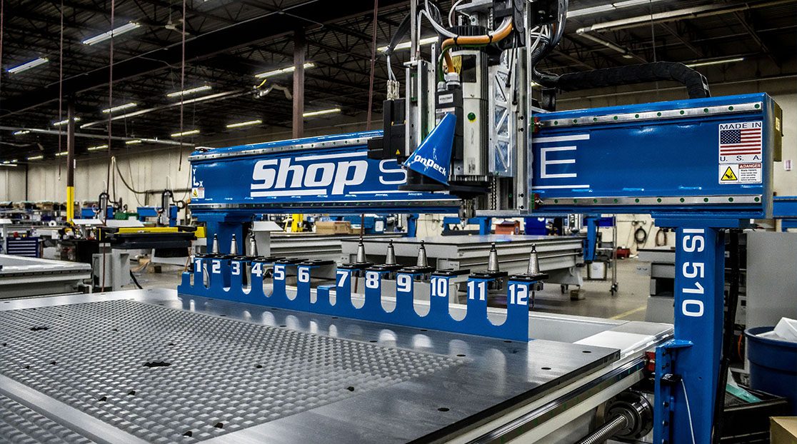 is machine on production floor